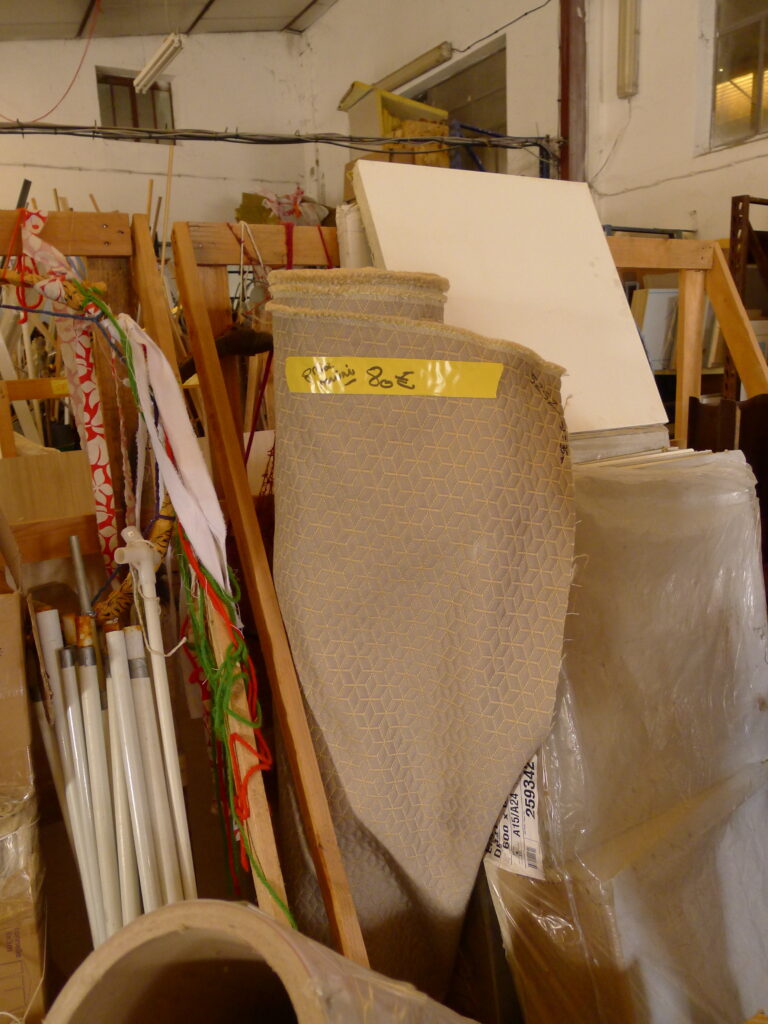 rouleau de tissu épais